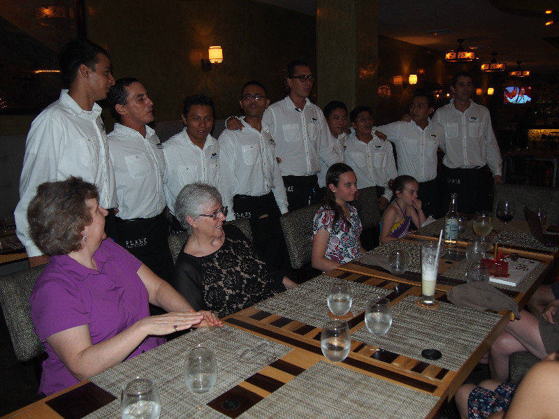 Singing waiters (amazing)