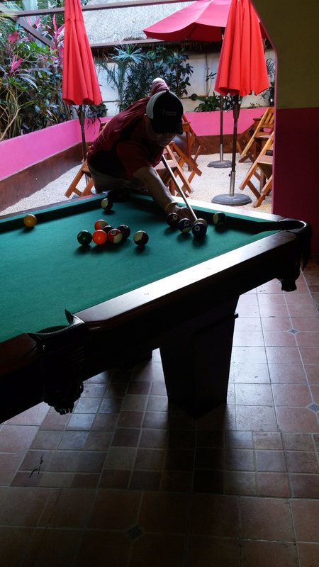 Pool game in Tulum