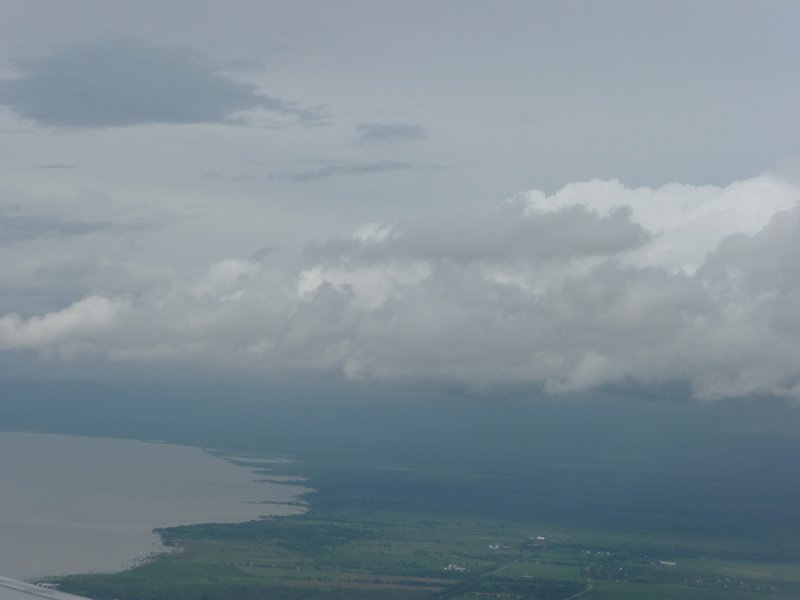 Nicaragua lake and mountains