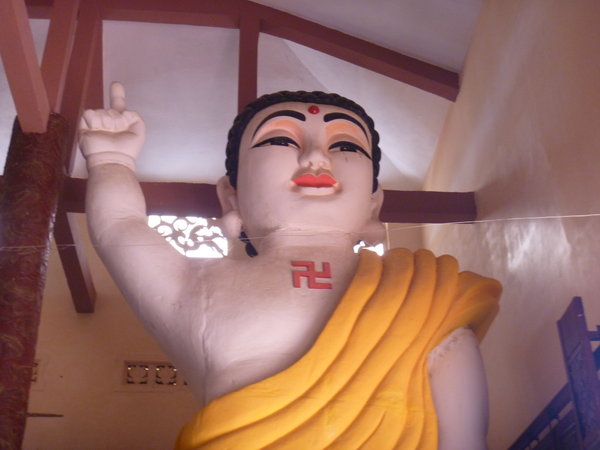 Buddha statue or dancing Nazi baby?