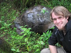Me and a Giant Tortoise