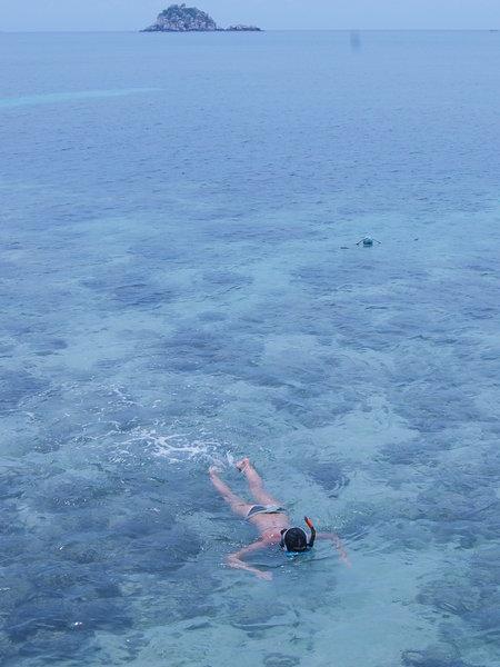 Kate snorkelling Ko Tao