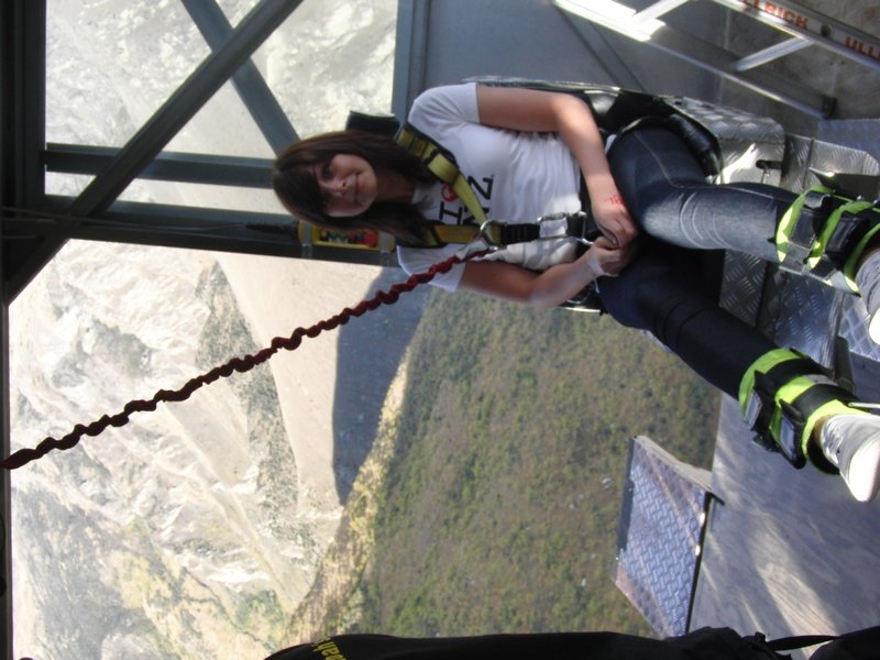 Before jumping 143m!