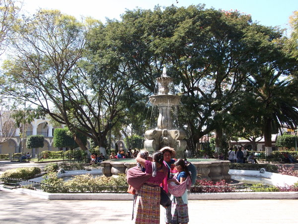 Fountain in plaza