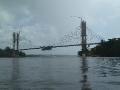 The bridge between French Guiana and Brazil