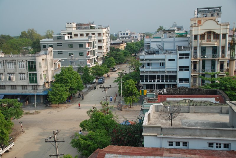 Vue de mon guesthouse, Mandalay