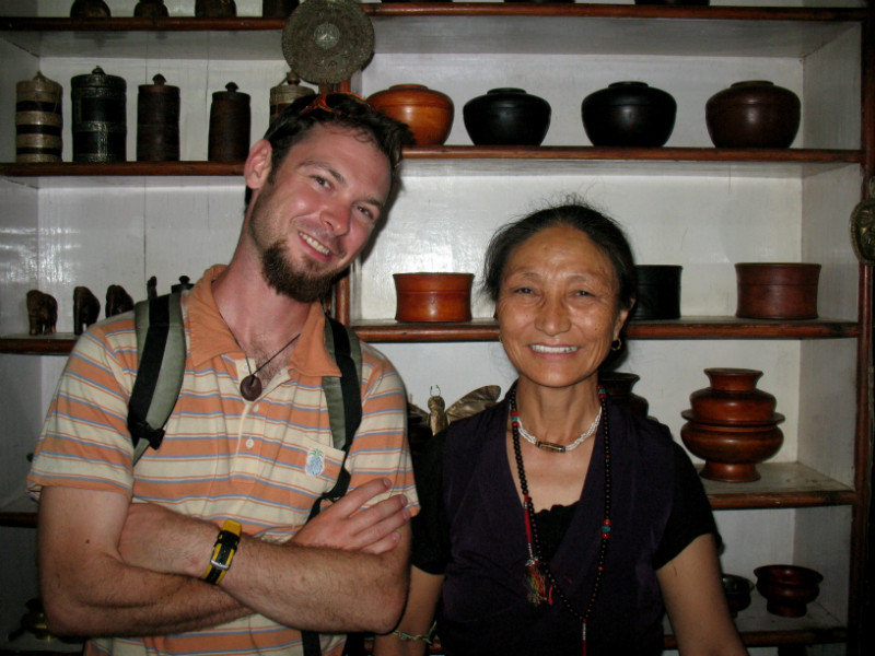 La vendeuse tibétaine et moi