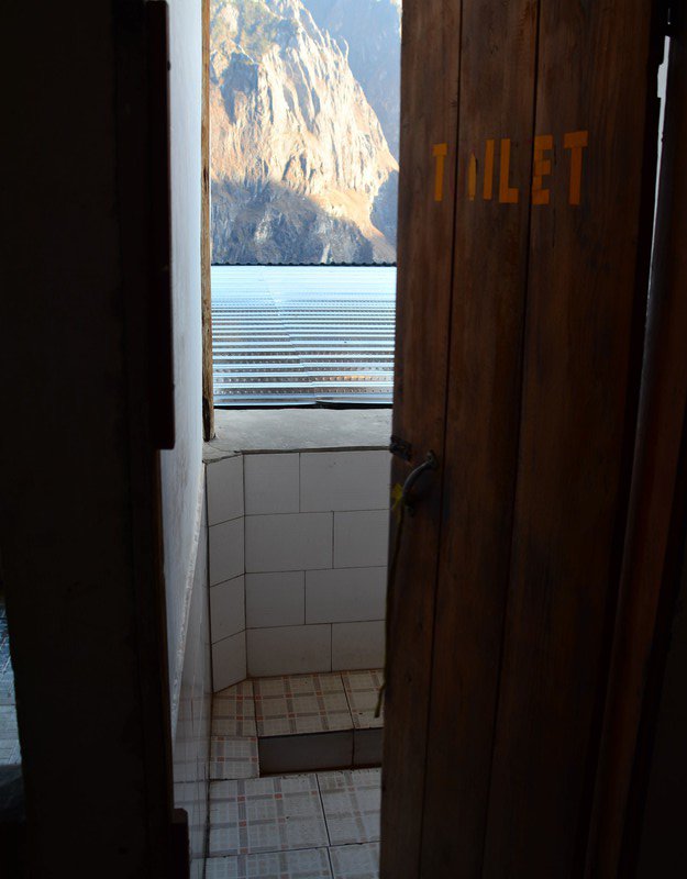 Toilette with a view