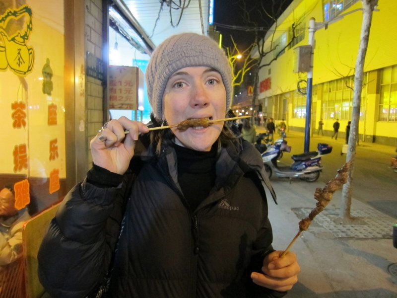 My last meat stick snack in Shanghai 