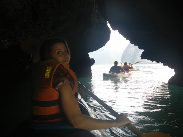 Cave Kayaking in Halong Bay