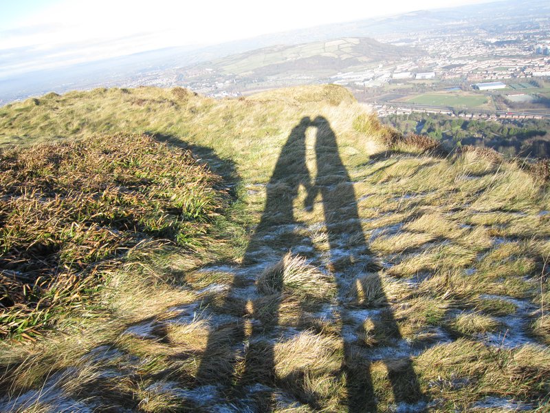 Our shadows caught in the act!