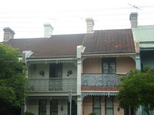 houses with balcony's in Paddington Sydney