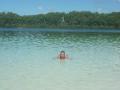 me in Lake Hanson Fraser Island