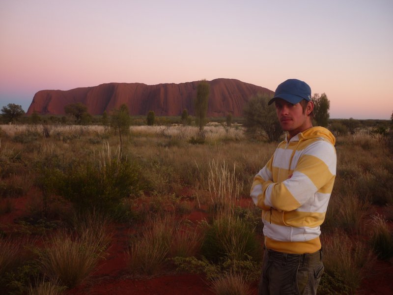 me at Uluru at sunrise
