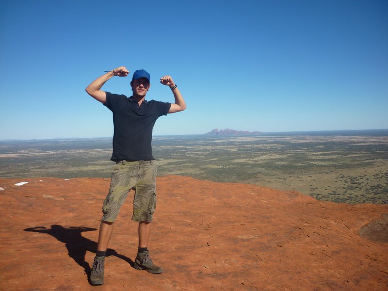 me standing on top of Uluru