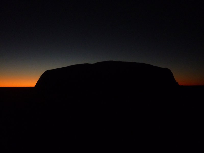 Uluru before sunset