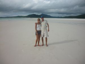 Eefje and me at Hill Inlet Whitsundays