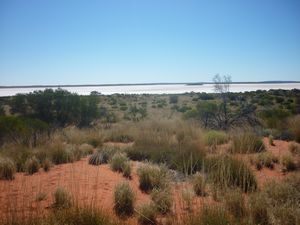 saltwater lake in the Outback