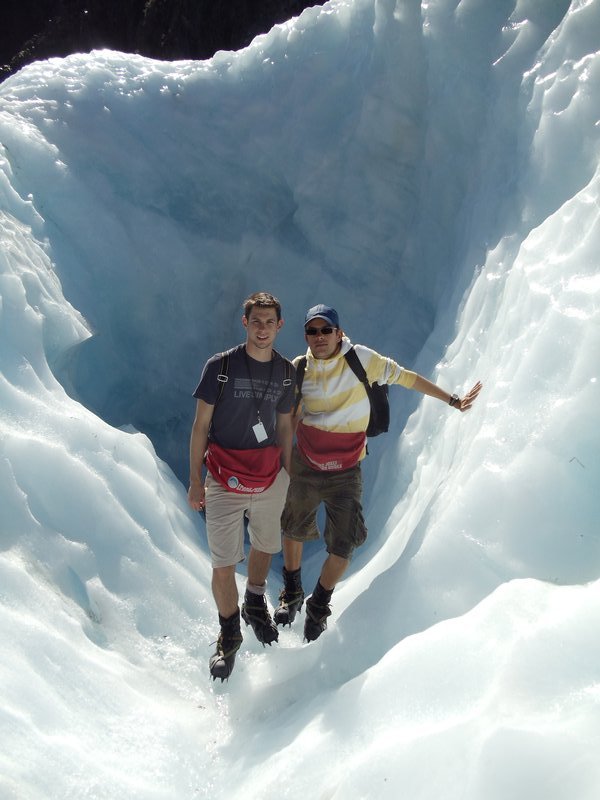 me and Tomasz (Pol) at Franz Josef Glacier