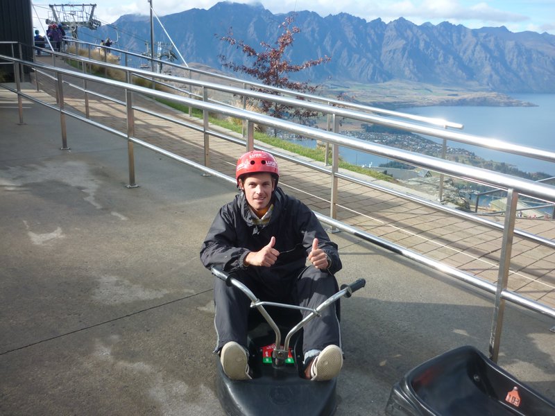 me in a luge in Queenstown