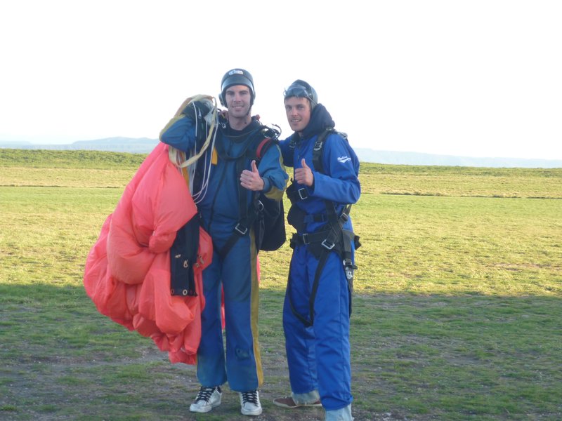 my instructor and me after my Skydive in Taupo