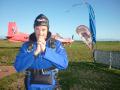 me praying before my skydive in Taupo