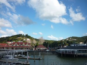 shops and wharf Bay of Islands