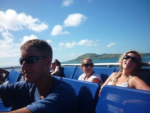Scott (USA) and Mandi (Can) on the Awesome Adventures boat Fiji