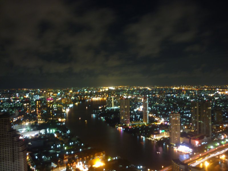 Bangkok by night from top of State Tower
