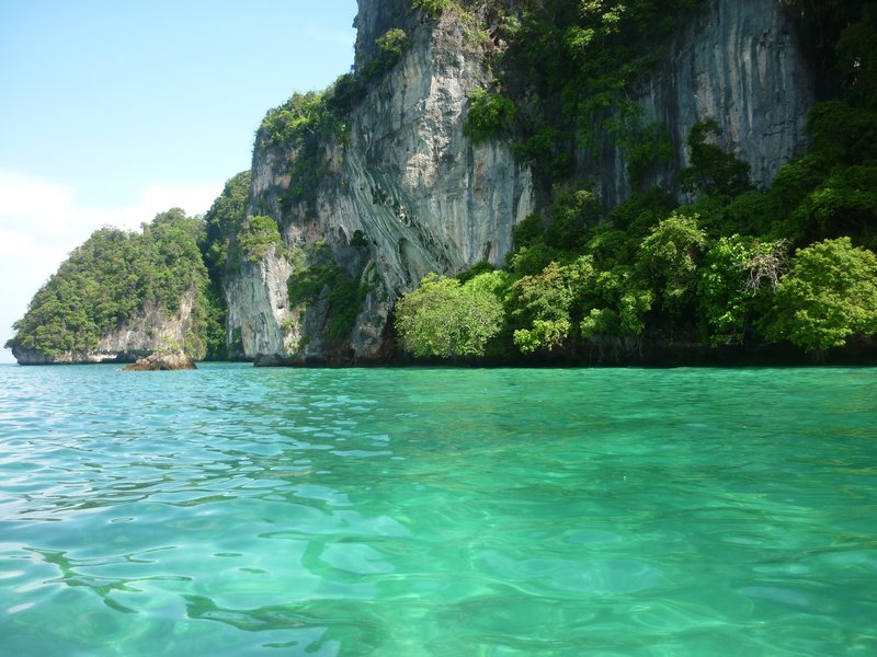 clear water and rocks Ko Phi Phi Ley