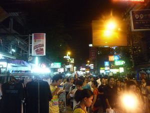 Khaosan Road Bangkok on Saturdaynight