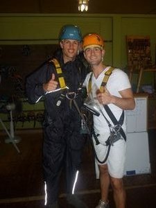 me and Gijs (Ned) before our Flight of the Gibbon adventure Chiang Mai