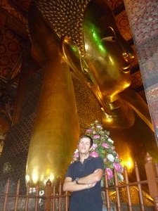 me and lying buddha Wat Pho Bangkok
