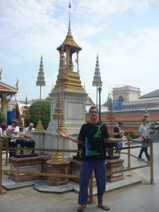 me in front of monument Grand Palace Bangkok