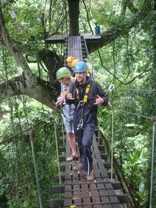 me on a bridge Flight of the Gibbon Chiang Mai