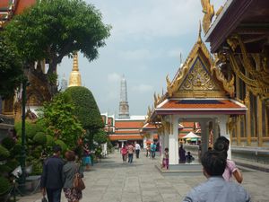 people and temples Grand Palace Bangkok