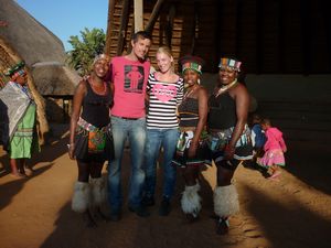 me, Ester and Zulu-women in Valley of 1000 hills