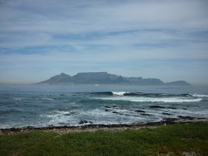 Table Mountain from Robben Island