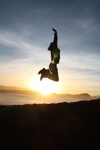 me jumping sunrise Ceromo Lawang