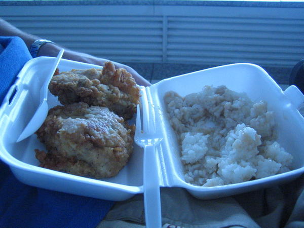KFC (dinner courtesy of Philippine Airways)