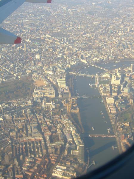 london city from the air