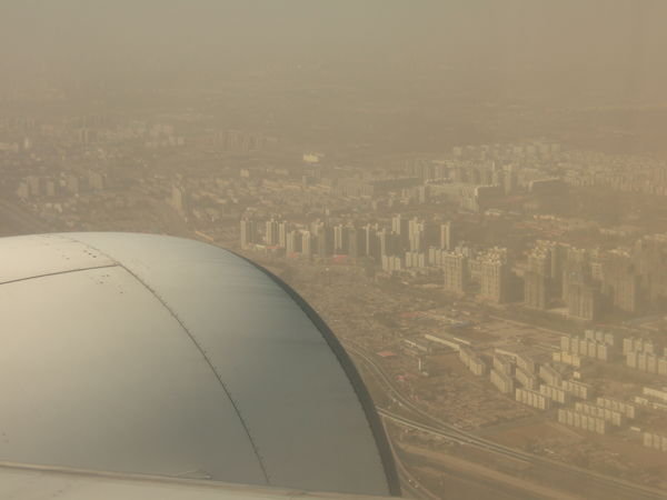 Just before landing @ Beijing.