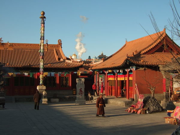 Temple monk.