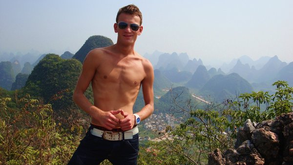Shirtless in China....