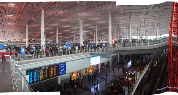 The massive terminal 3 at Beijing airport