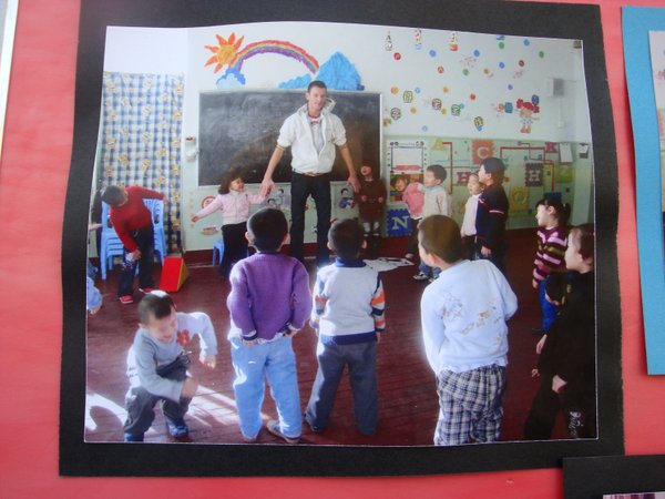 Me teaching at a Chinese kindergarten