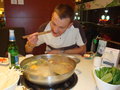 Me munching on another Hot Pot visit