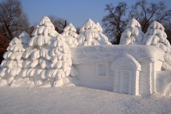 lovely snow house