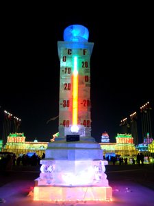 Thermometer at night