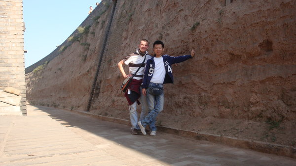 Leo and I at the Pingyao wall